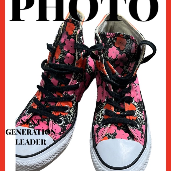 RARE CONVERSE x ANDY WARHOL M4 W6 Chuck Taylor All Star 2015 EUC - Picture 2 of 12